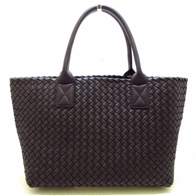 ボッテガヴェネタ BOTTEGA VENETA トートバッグ レディース 美品 カバPM ダークブラウン LIMITED EDITION レザー【中古】20210916