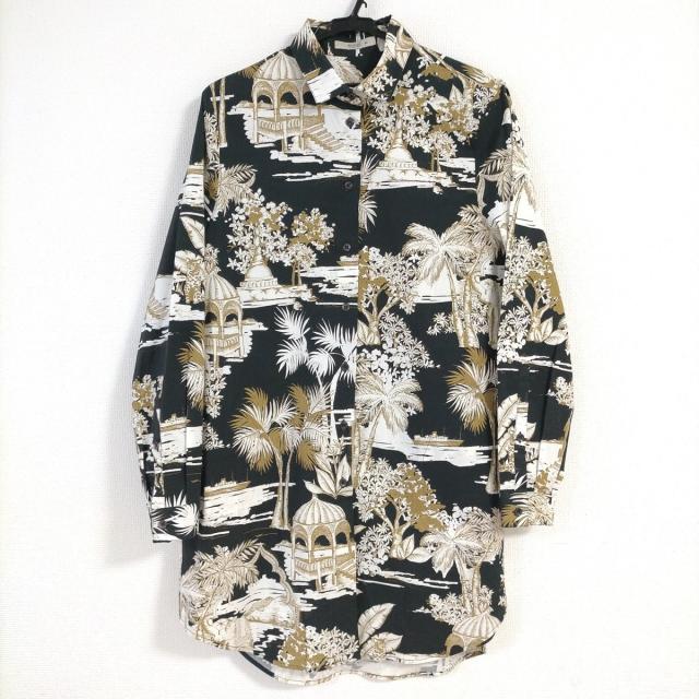 全国組立設置無料 エトロ Etro ワンピース サイズ44 L レディース 黒 白 ライトブラウン レギュラーカラー 長袖 ひざ丈 シャツワンピ 22 当日出荷 Sheensol Com