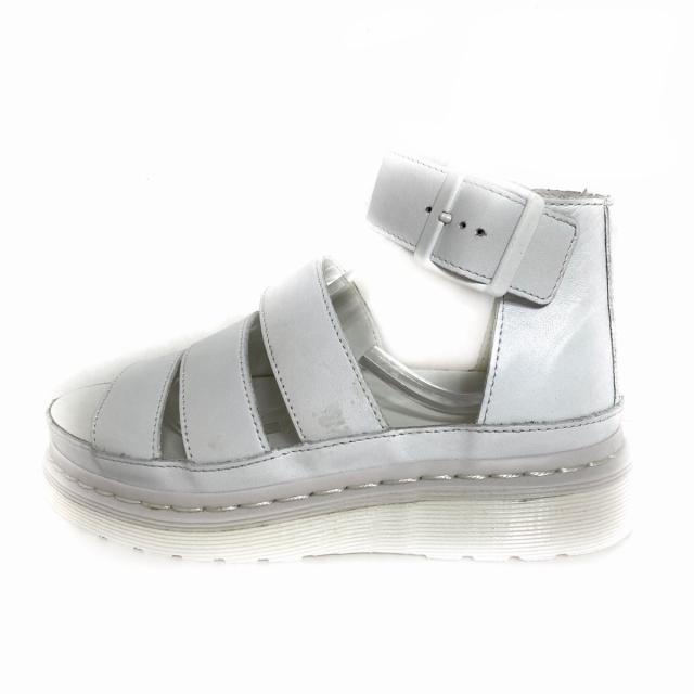 21年春夏再販 ドクターマーチン Dr Martens サンダル 22 レディース 白 レザー お気にいる