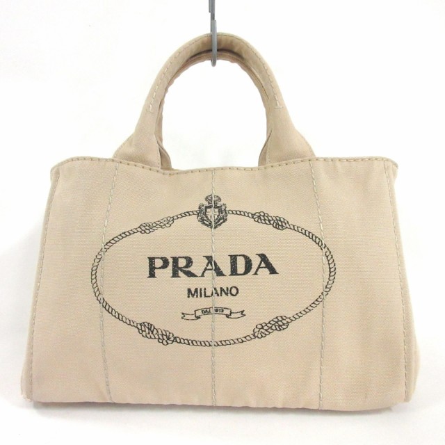 プラダ PRADA トートバッグ レディース CANAPA ベージュ キャンバス