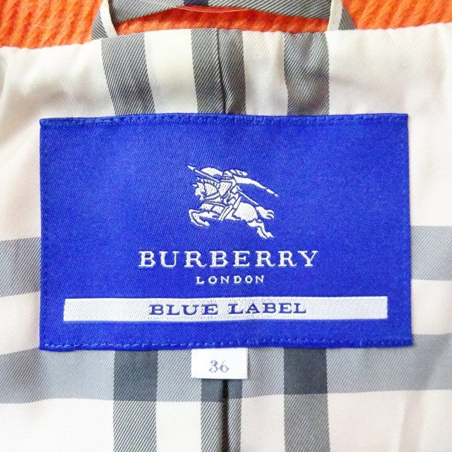 の公式サイト バーバリーブルーレーベル Burberry Blue Label コート サイズ36 S レディース 美品 - オレンジ 長袖/冬20211029