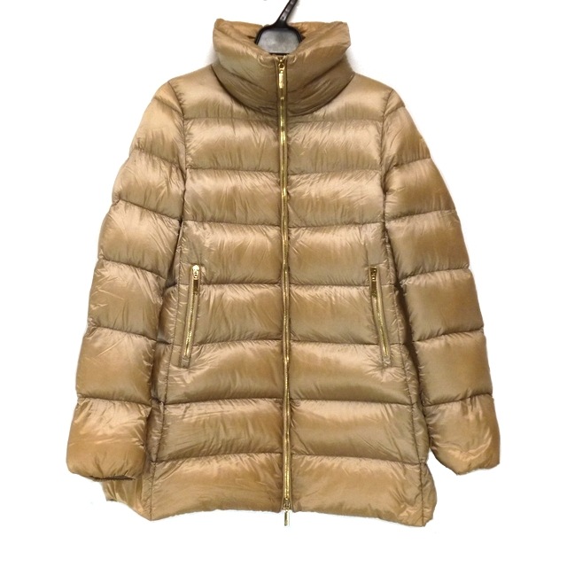 日本産 Moncler モンクレール ダウンコート 長袖 秋 冬 中古 ライトブラウン Torcy トルシー レディース Xs サイズ0 ダウンコート Seaesta Com Sg