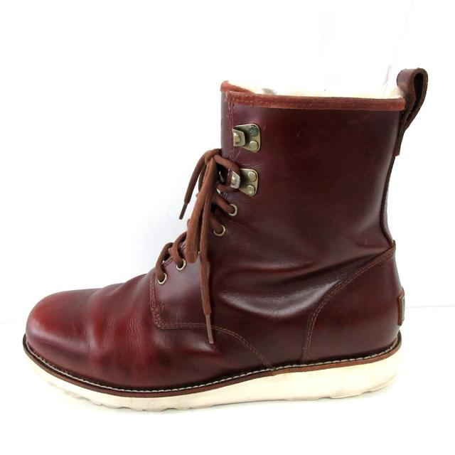 期間限定お得なセット アグ Ugg ショートブーツ メンズ 3240 ダークブラウン アイボリー レザー ムートン オンライン店舗 大阪 Faerieday Com