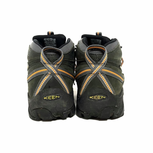 キーン KEEN ショートブーツ 26 メンズ - カーキ×黒×オレンジ インソール取外し可 ヌバック×化学繊維【中古】20220131の通販