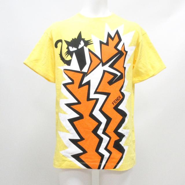 通販卸売り フェンディ Fendi 半袖tシャツ サイズ12 Xs メンズ 美品 Akuxv057 イエロー オレンジ マルチ 子供服2112 オンライン取扱店 Www Transportesaliados Com Co
