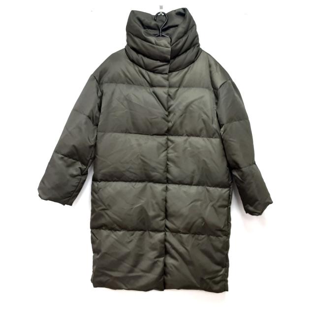 クーポン配布中 交換無料 ナノユニバース Nano Universe ダウンコート サイズ36 S レディース 美品 カーキ 長袖 冬 2122 好評につき延長 Cyede Com