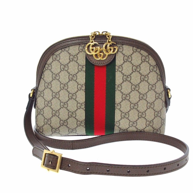 グッチ GUCCI ショルダーバッグ レディース オフィディア 499621 ベージュ×ダークブラウン×マルチ【中古】20220615