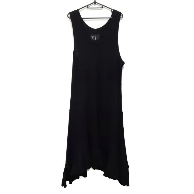 Sale 30 Off ワイズ Y S ワンピース サイズ2 M レディース 美品 黒 ノースリーブ ロング フリル 21 安心の日本製