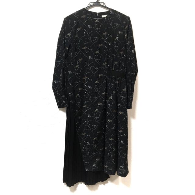 半額品 クラネ Clane ワンピース サイズ1 S レディース 黒 グレー ブラウン クルーネック