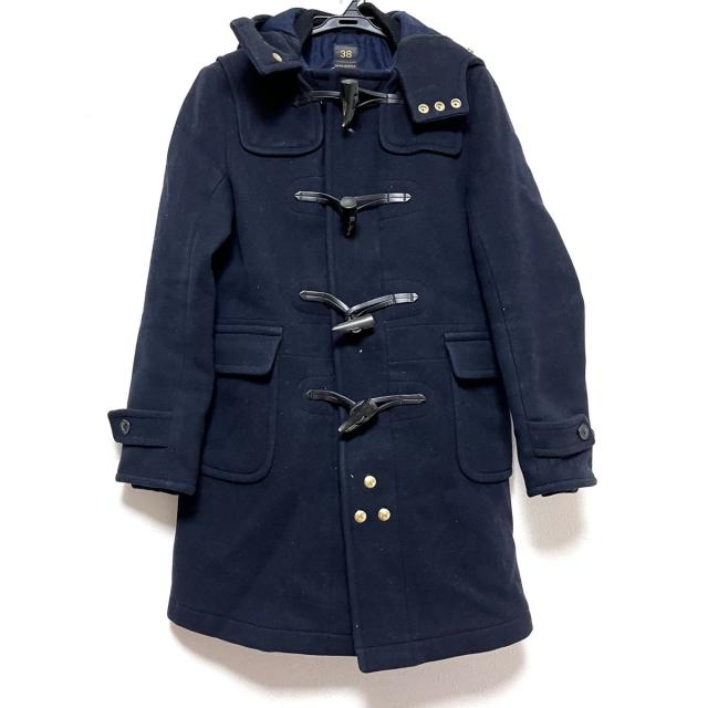 公式通販 サイ ベーシック Scye Basics ダッフルコート サイズ38 M レディース 美品 ダーク