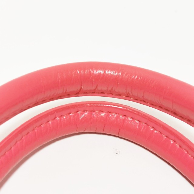 ゲラルディーニ GHERARDINI ハンドバッグ レディース - レッド×ピンク PVC(塩化ビニール)×レザー【中古】20220331の