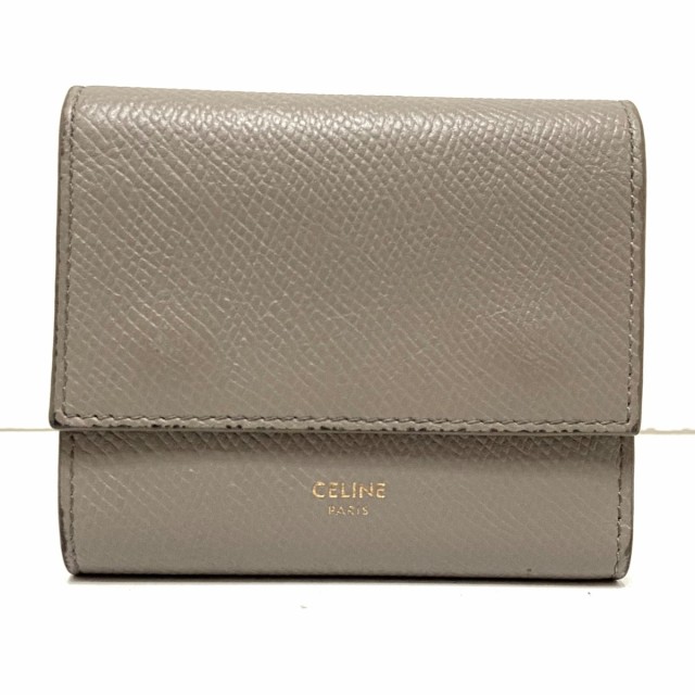 CELINE セリーヌ 財布 グレー 折財布 レディース