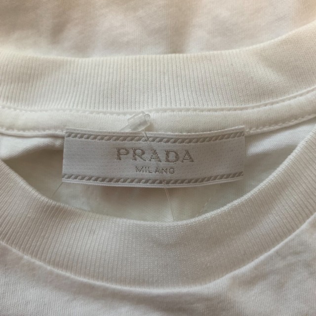 プラダ PRADA 半袖Tシャツ サイズS レディース - アイボリー クルーネック【中古】20220213の通販はau PAY マーケット