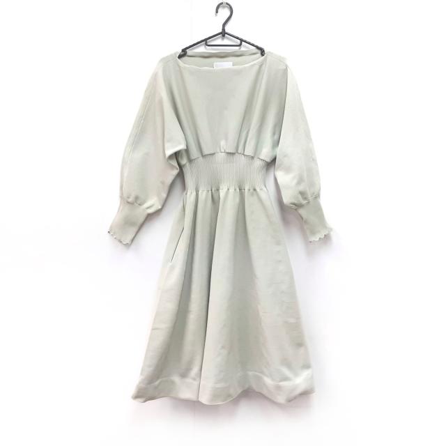 売り切れ必至 セルフォード Celford ワンピース サイズ36 S レディース 美品 ライトグリーン 長袖 ロング ニット 2410 数量限定 Www Flixel Org