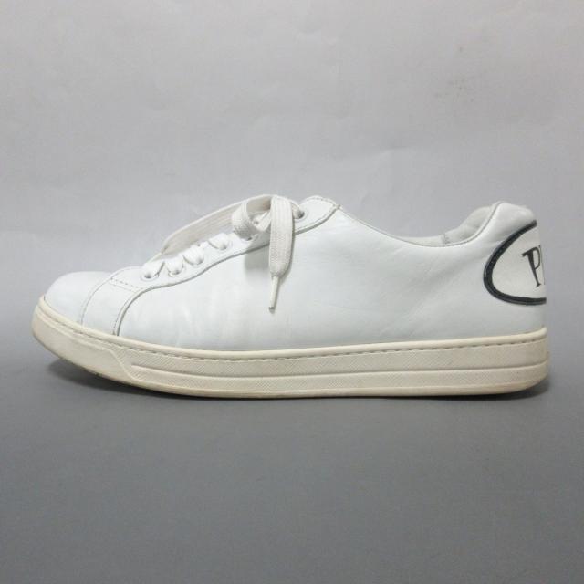 プラダ Prada スニーカー メンズ 白 黒 レザー 2625 Periciajudicial Adm Br プラダ Prada スニーカー メンズ 白 黒 レザー 2625 Periciajudicial Adm Br