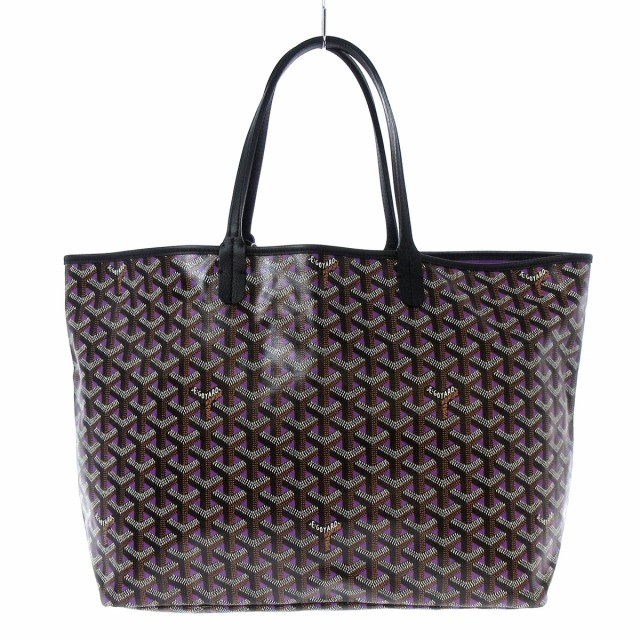 ゴヤール GOYARD トートバッグ レディース 美品 サンルイPM クレール ヴォア パープル×黒×マルチ【中古】20220723