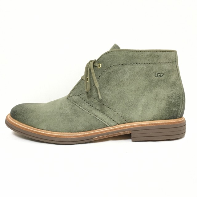 アグ UGG ショートブーツ 28.5 メンズ 美品 - 1017264 カーキ スエード【中古】20220707