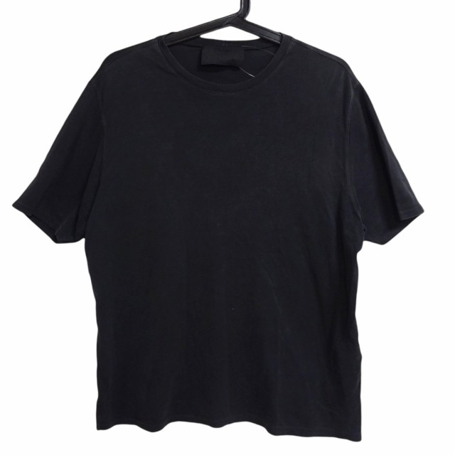 プラダ PRADA 半袖Tシャツ サイズL メンズ - 黒 クルーネック【中古】20220708