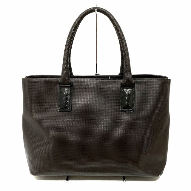 ボッテガヴェネタ BOTTEGA VENETA トートバッグ レディース マルコポーロ B06070227E 黒 PVC(塩化ビニール)×レザー【】20220513