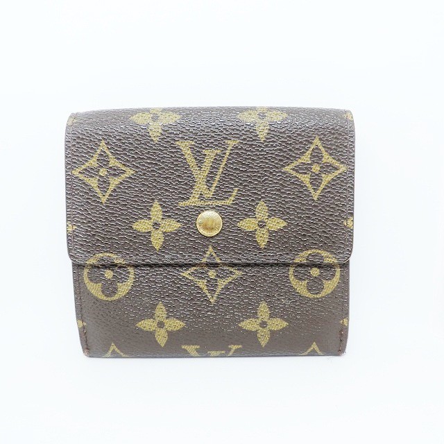 ルイヴィトン LOUIS VUITTON Wホック財布 モノグラム レディース ポルトモネビエカルトクレディ M61652 -【中古】20220708