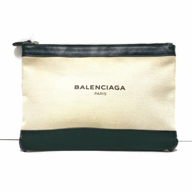 在庫処分・数量限定 美品 BALENCIAGA バレンシアガ ネイビークリップM