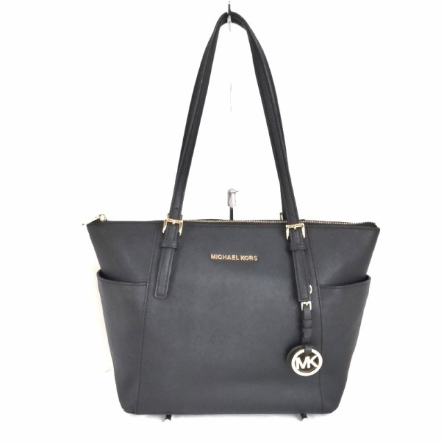 マイケルコース MICHAEL KORS ショルダーバッグ レディース ジェットセットアイテム 30F2GTTT8L 黒 レザー【中古】20220705