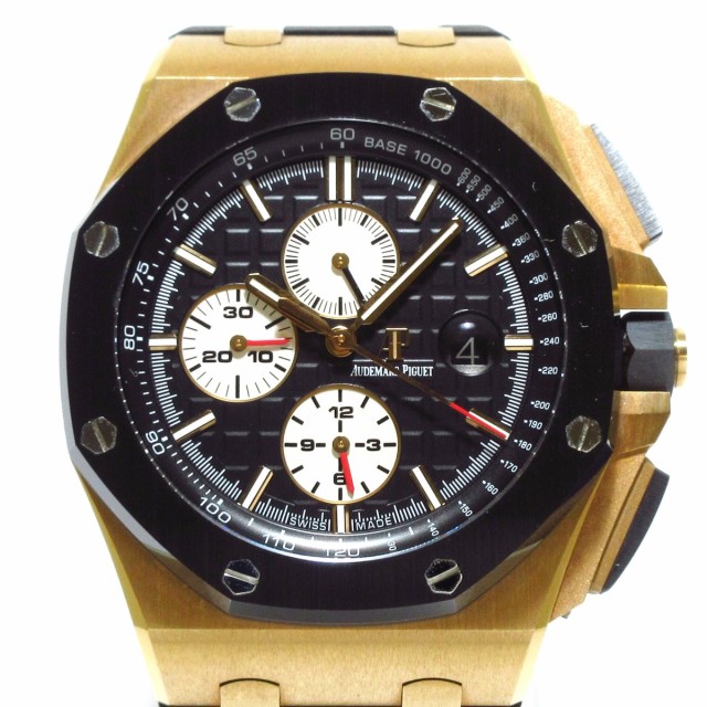 オーデマ・ピゲ AUDEMARS PIGUET 腕時計 美品 ロイヤルオークオフショアクロノグラフ 26401RO.OO.A002CA.01 メンズ 黒【中古】20220623