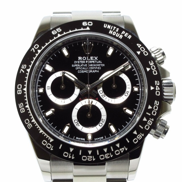 ロレックス ROLEX 腕時計 新品同様 デイトナ 116500LN メンズ 黒【中古】20220604