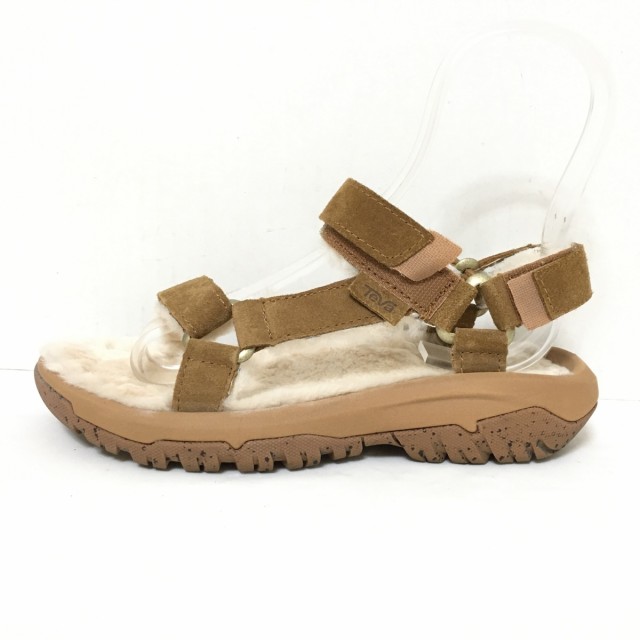 テバ Teva サンダル W6 レディース - ベージュ スエード×ナイロン【中古】20220707