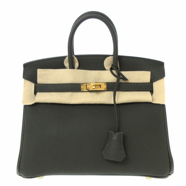 エルメス HERMES ハンドバッグ レディース 新品同様 バーキン25 ヴェールグリス ゴールド金具 トゴ【中古】20220720