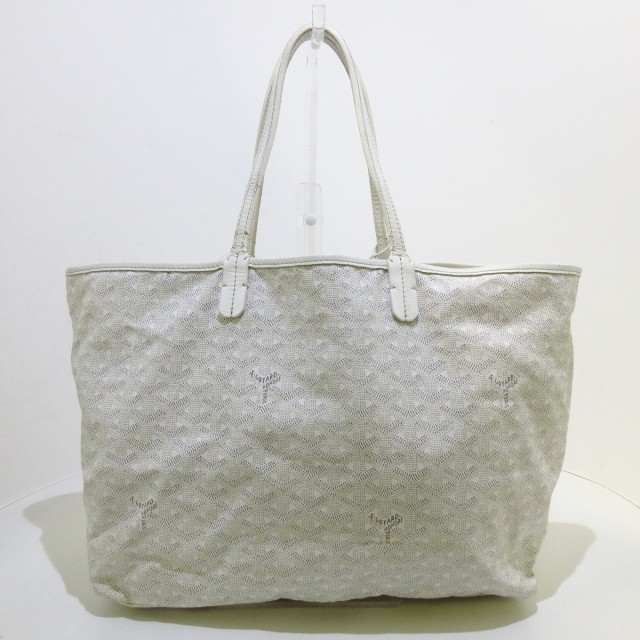 ゴヤール GOYARD トートバッグ レディース サンルイPM 白×ライトグレー