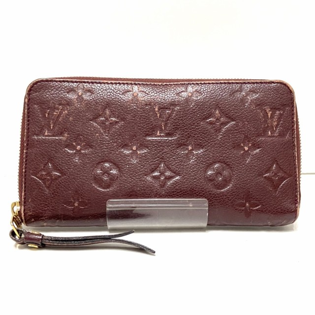 ルイヴィトン LOUIS VUITTON 長財布 モノグラム・アンプラント レディース ポルトフォイユスクレットロン M93434 フラム【中古】20220705