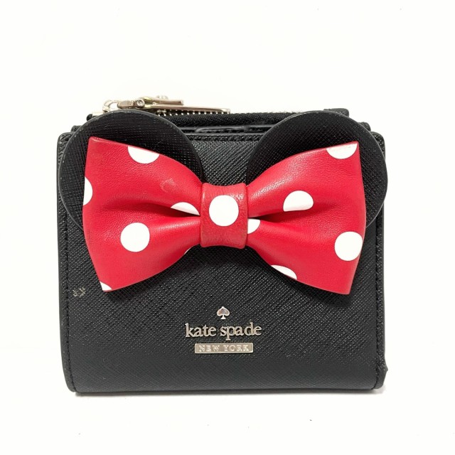 ケイトスペード Kate spade 2つ折り財布 レディース - WLRU6026 黒