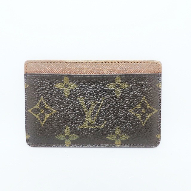 ルイヴィトン LOUIS VUITTON カードケース モノグラム レディース ポルトカルトサーンプル M61733 アルマニャック【中古】20220708