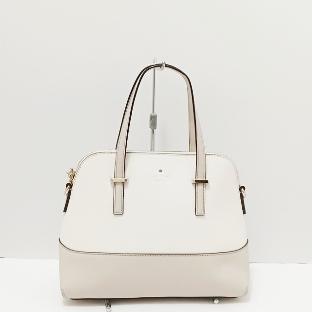 ケイトスペード Kate spade ハンドバッグ レディース シダーストリートメイズ PXRU4471 アイボリー×ベージュ レザー【中古】20220707