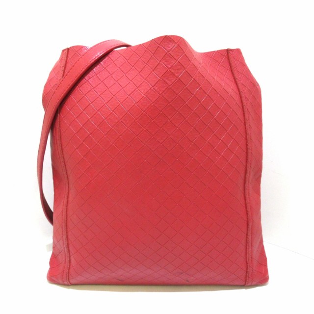 ボッテガヴェネタ BOTTEGA VENETA ショルダーバッグ レディース イントレッチオミラージュ B02092450R レッド レザー【中古】20220722