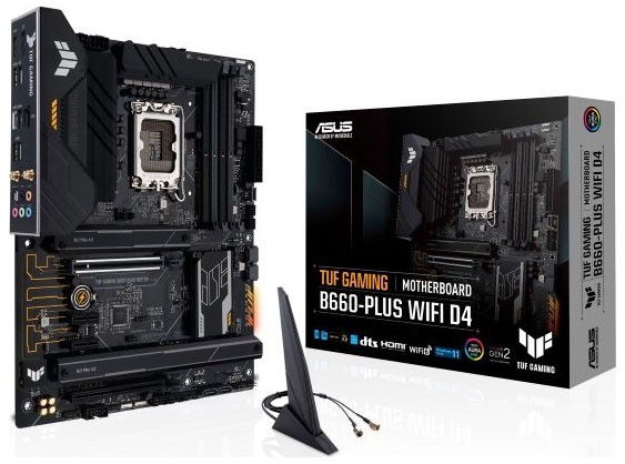 ASUS（エイスース） TUFG/B660-PLUSWIFID4 ASUS TUF GAMING B660-PLUS WIFI D4 / ATX対応マザーボード[TUFGB660PLUSWIFID4] 返品種別B