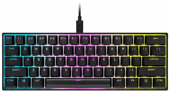 お洒落 コルセア メカニカルゲーミングキーボード 英語配列 60 キーボード 銀軸 Corsair コルセア K65 Rgb Mini Ch Na返品種別a 最新モデルが入荷 Inmind Ua