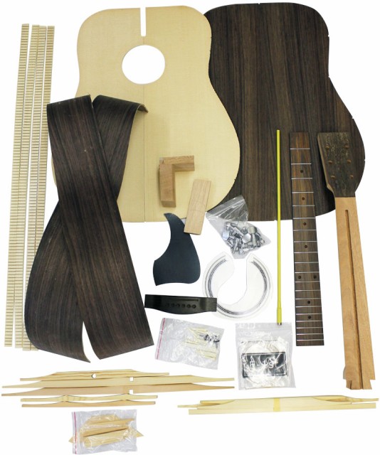 ホスコ GR-KIT-D3 楽器製作キット（フォークギター、ローズウッド）HOSCO[GRKITD3] 返品種別B