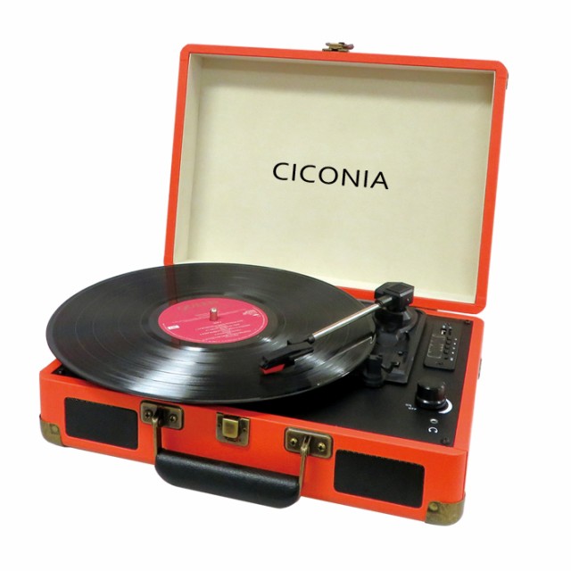 ブランドおしゃれ チコニア Te 1907or クラシカルレコードプレーヤー オレンジ Ciconia Te1907or 返品種別a 偉大な Globalayucare In