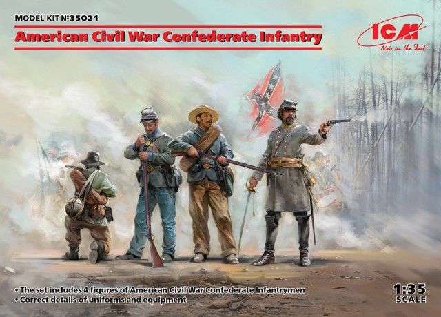 Icm 1 35 アメリカ南北戦争 南軍歩兵 プラモデル 返品種別b Icm 1 35 アメリカ南北戦争 南軍歩兵 プラモデル 返品種別b