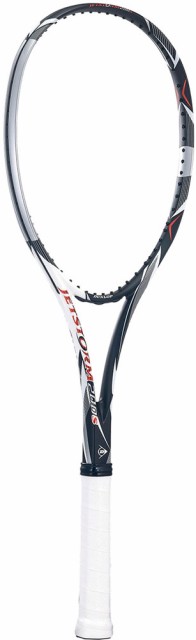 人気 ダンロップ ソフトテニスラケット ジェットストーム 200S ブラック×ホワイト 再再販 サイズ：G0 ガット未張り上げ 返品種別A