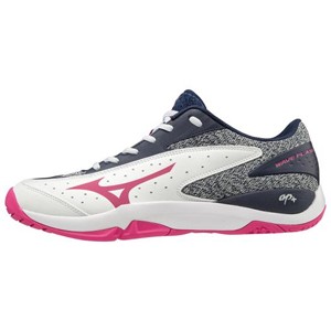 メール便全国送料無料 ミズノ テニスシューズ ホワイト ピンク ネイビー 26 5cm Mizuno ウエーブフラッシュ Oc ユニセックス 61gb返品種別a 第1位獲得 Baldeaglerealty Com