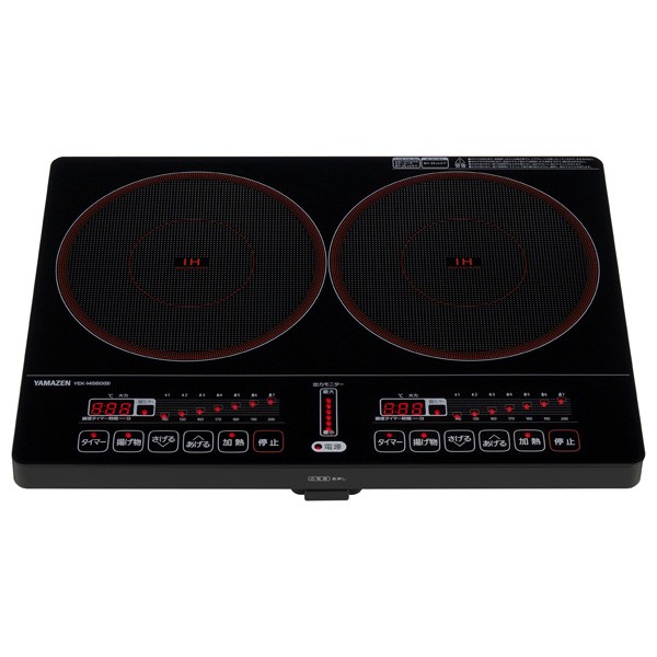 生活家電 調理機器 YAMAZEN YEK-1456G-B 卓上IH調理器 ブラックYAMAZEN[YEK1456GB] 返品 