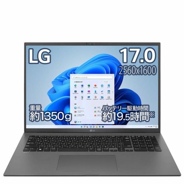 LG [17.0インチノートパソコン/第12世代インテル Core i7-1260P プロセッサー/メモリ16GB/SSD1TB] 17Z90Q-KA79J返品種別A