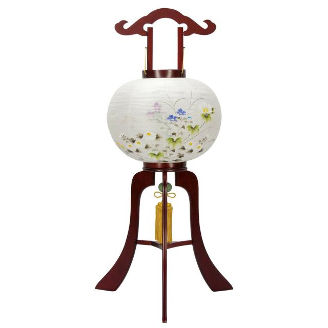 美品 盆提灯 マーケット 行灯 美吉野11号絹二重絵入 盆提灯 美吉野11号絹二重絵入 8431 11 431 チタン工房キムラ Cbc Consultinglevel Com