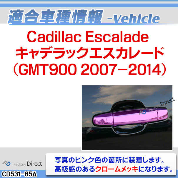 ブランドショッパー付き Ri Cd531 65a ドアハンドルアウター用 Cadillac Escalade キャデラックエスカレード Gmt900 2007 2014 パーツ カバー カスタム 車 メ 速達メール便 Www Athatamadelivery Lk