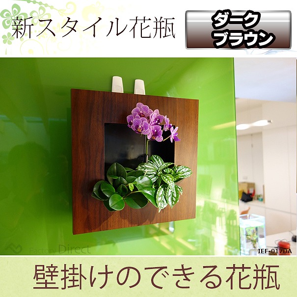 新入荷 Ief 017da 木目ダークブラウンカラー スタイリッシュ壁掛け花瓶スタンド Newライフスタイル 手作り品 インテリア 花瓶 おしゃれ 観葉 日本製 Arnabmobility Com