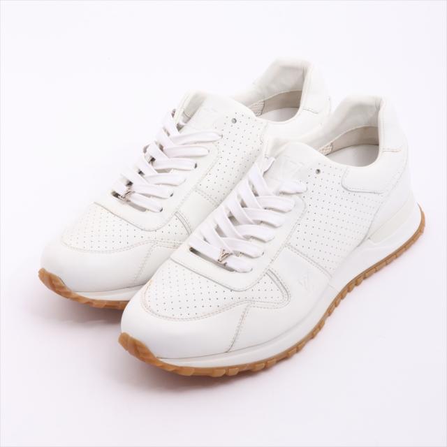 ヴィトンｘシュプリーム レザー スニーカー サイズ5 1 2 メンズ Fd0137 メーカー再生品 Away ホワイト Run