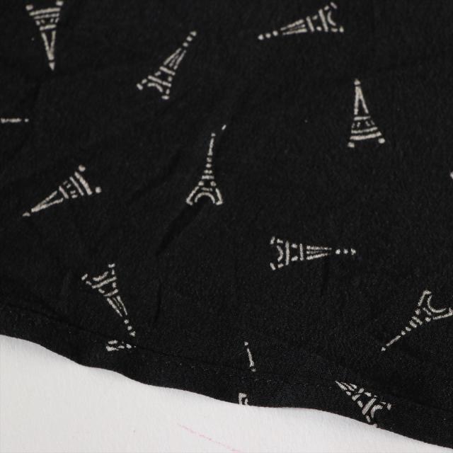 新しい到着 サンローランパリ シルク シャツ 41 16 メンズ ブラック 19aw エッフェル塔柄 最適な材料 Jkperformanceci Com